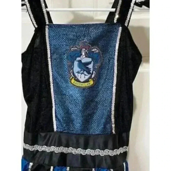 Harry Potter Ravenclaw Costume Blue And Black Dress Girls‎ Size Large - Picture 3 of 12